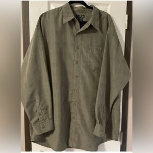 David Taylor Dress Shirt Mens Long Sleeve Button Up Size XLT